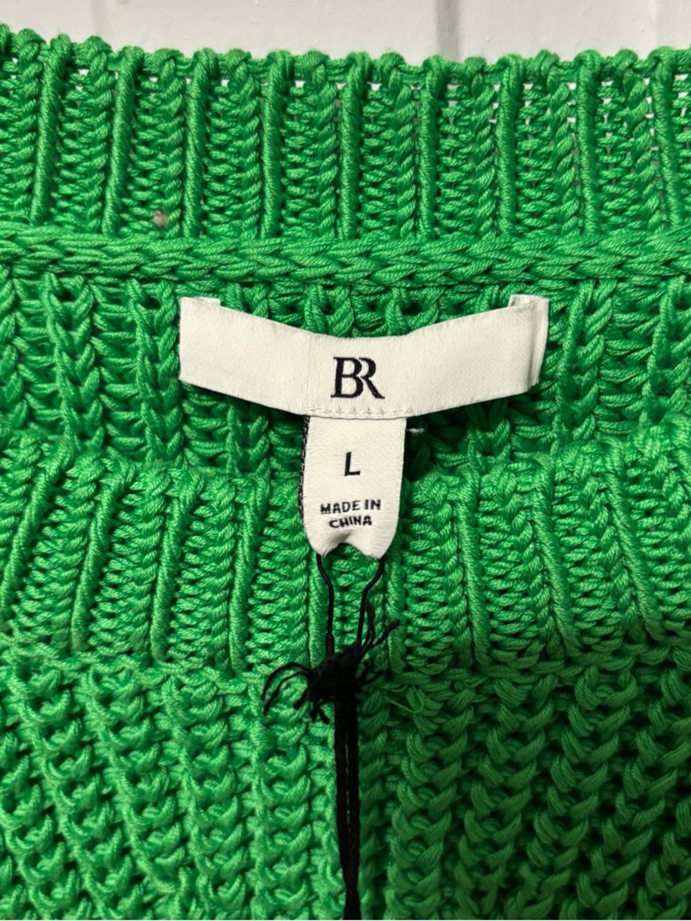 Banana Republic Bright Green Chunky Knit Sweater